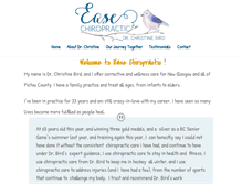 Tablet Screenshot of easechiropractic.com